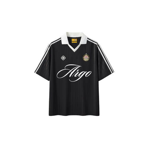 Black sports jersey with white accents and ARGO branding