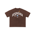 Brown t-shirt with Argentina text and logo 