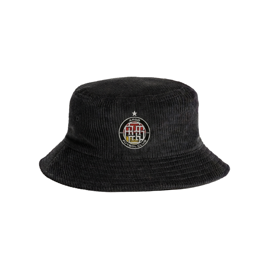 Black corduroy bucket hat 