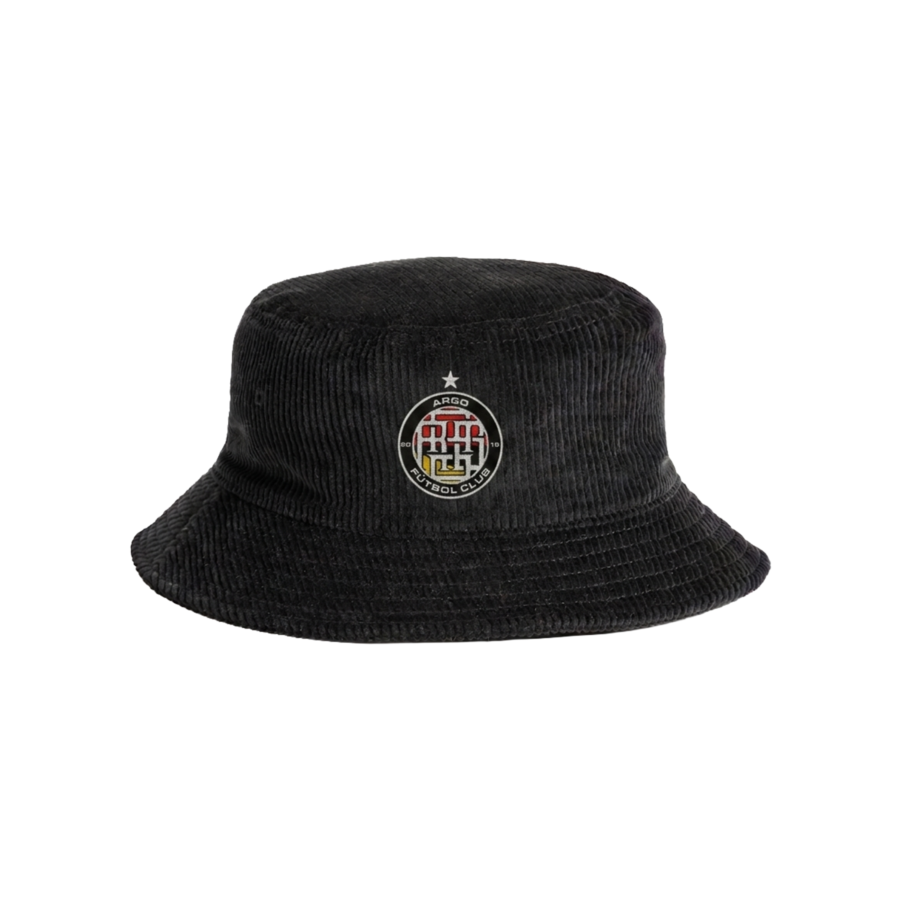 Black corduroy bucket hat 