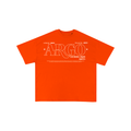 Orange graphic t-shirt with ARGO text