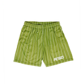 Green leisure shorts with white stripes with pockets and ARGO logo