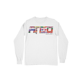 White long-sleeve shirt with FIFA World Cup team country flag graphic with ARGO logo