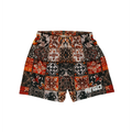 Patterned tile leisure shorts with pockets and ARGO logo