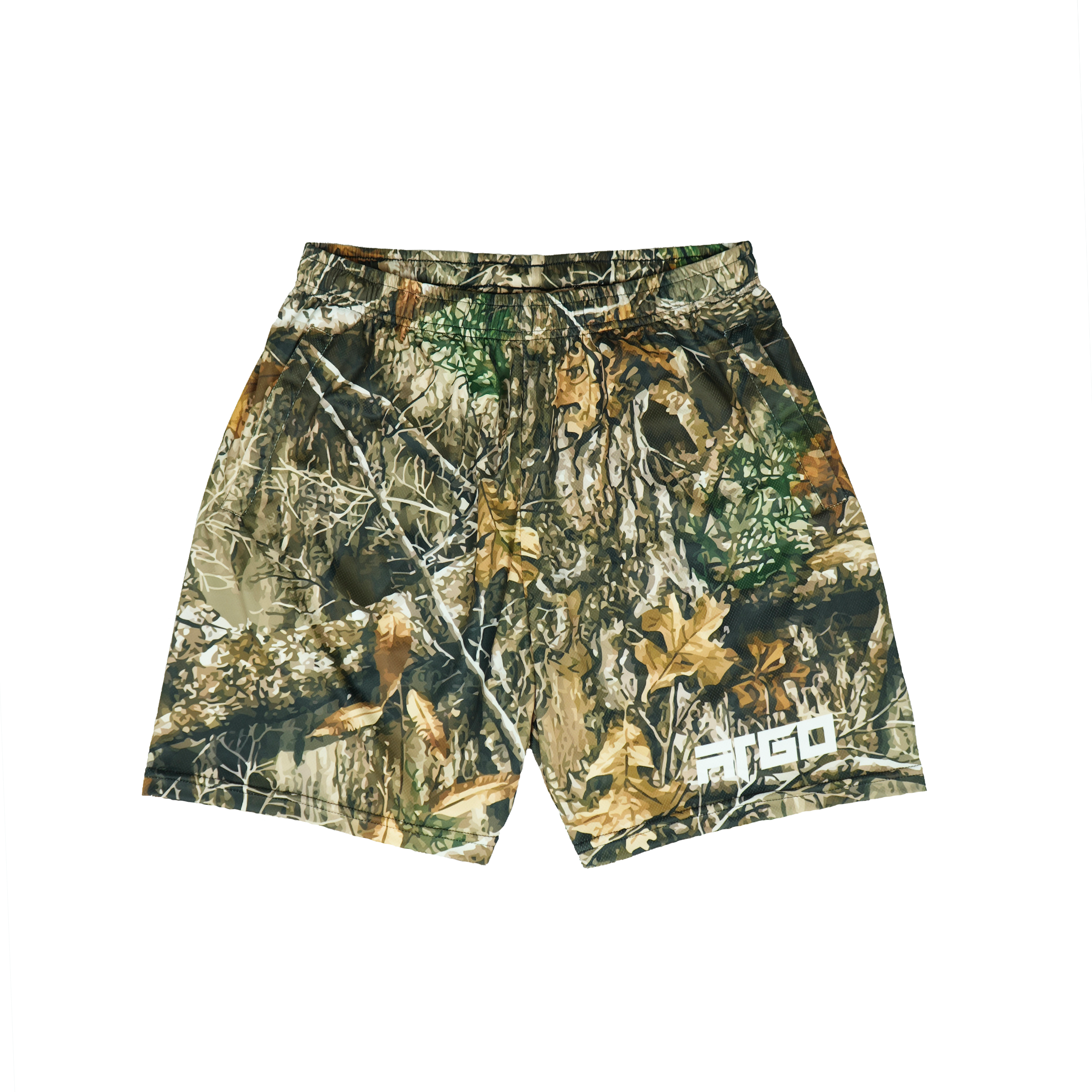 Camouflage leisure shorts with pockets and ARGO logo